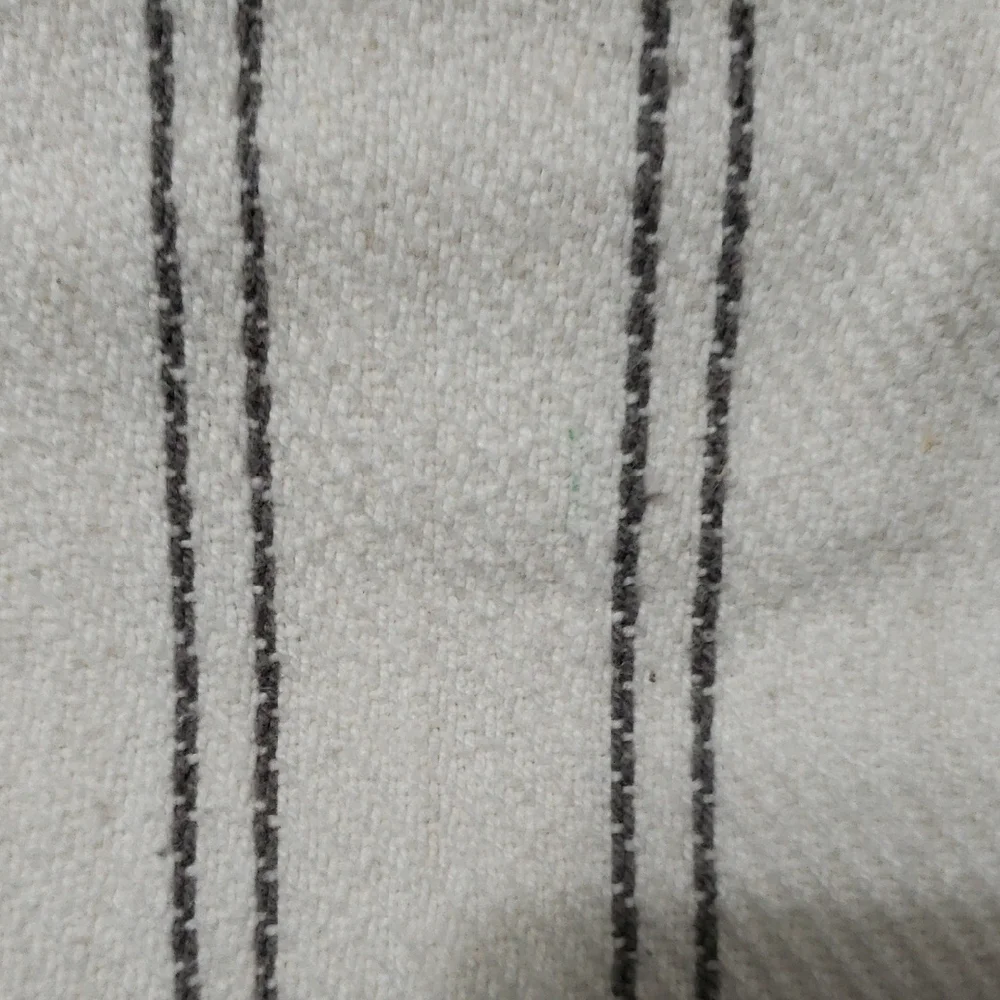 ARTISTIC Accents Stitch‎ Design Striped White and Gray Throw Pillow Cover (4)